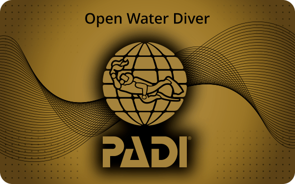 Tarjeta de certificación Open Water Diver PADI