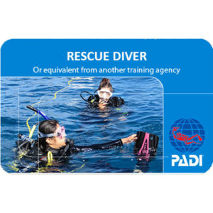 Tarjeta de certificación Rescue Diver